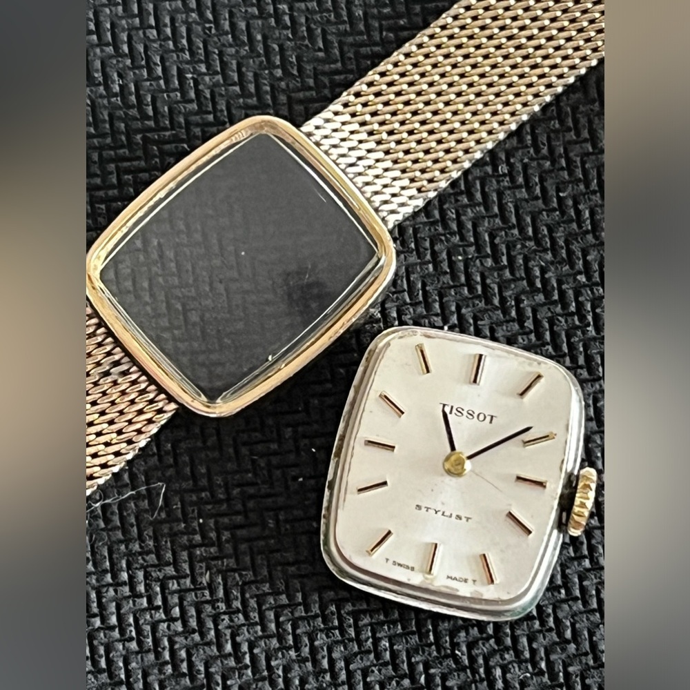 TISSOT STYLIST from 1960's Ladies gold plated mechanical ladies watch - Picture 11 of 13